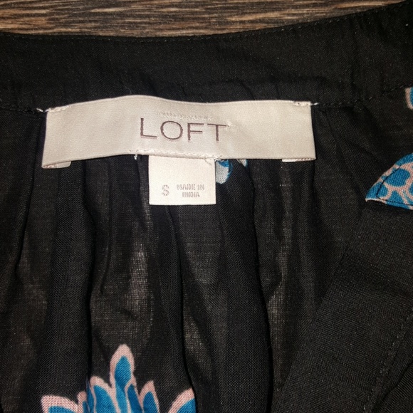 LOFT Blue floral blouse - Picture 4 of 5